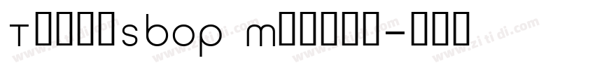 TodaySBOP Medium字体转换